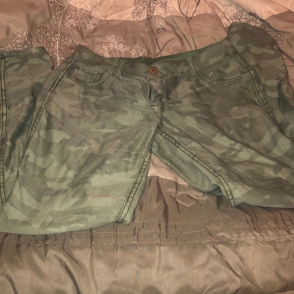 Reversible camouflage skinny  pants - Picture 2 of 7